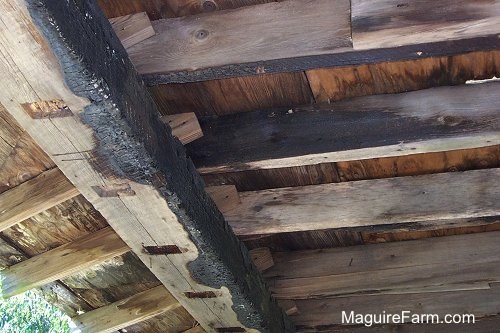 Burned Barn Beams