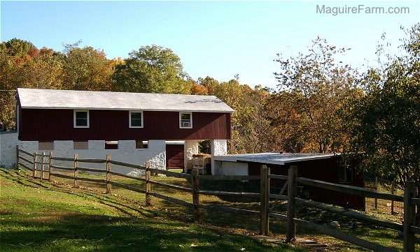 Barn View from the Top of the Yard